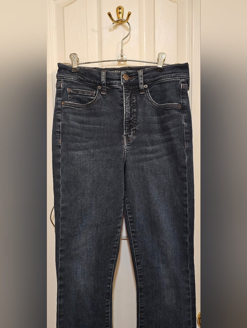 Veronica Beard Carly Kick-Flare High-Rise Jeans Dark Ink Wash Sz 27 MSRP $239 - Picture 3 of 10